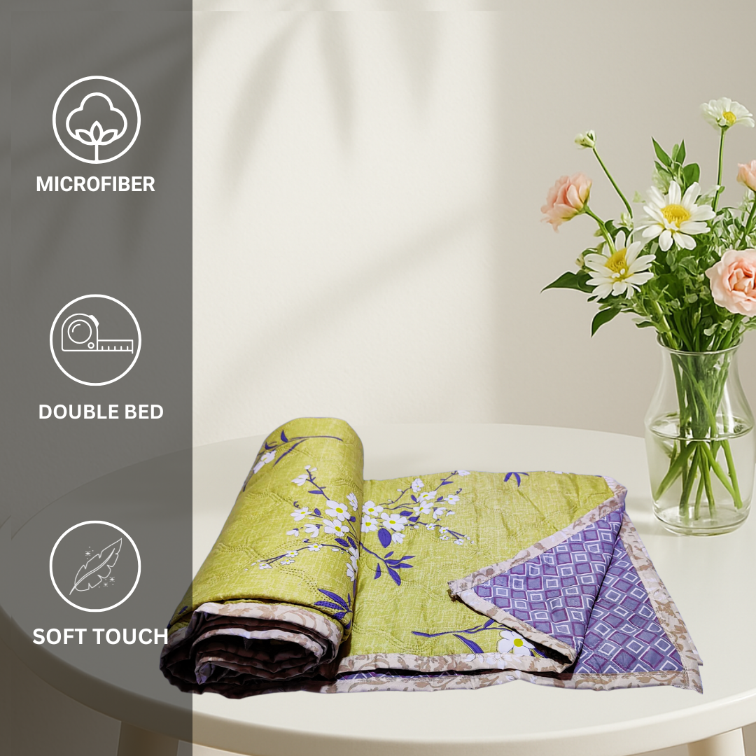 Microfiber Reversible AC Comforter - Double bed - Image 5