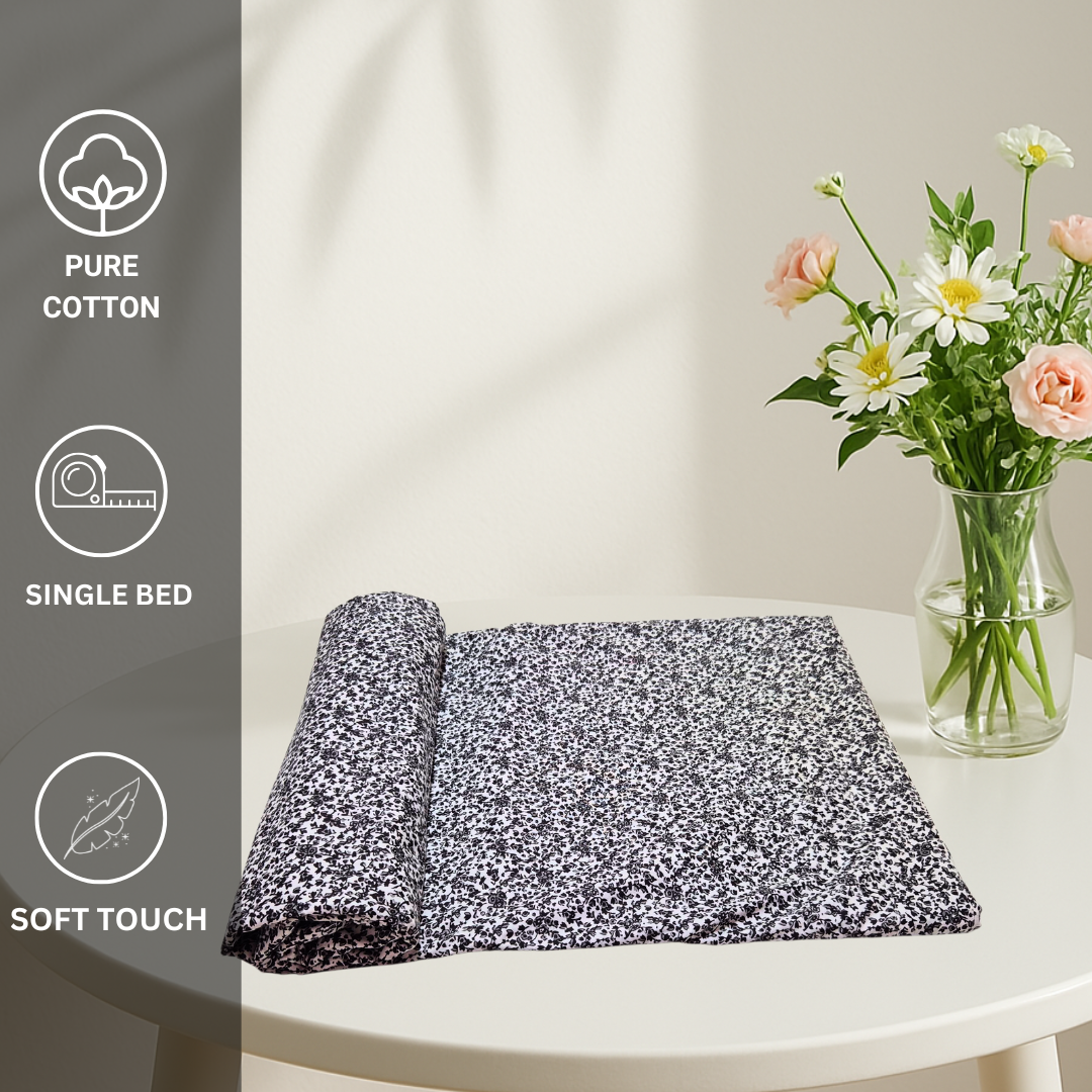 Pure Cotton Dohar & Razai Cover with Chain - Single bed - Image 3