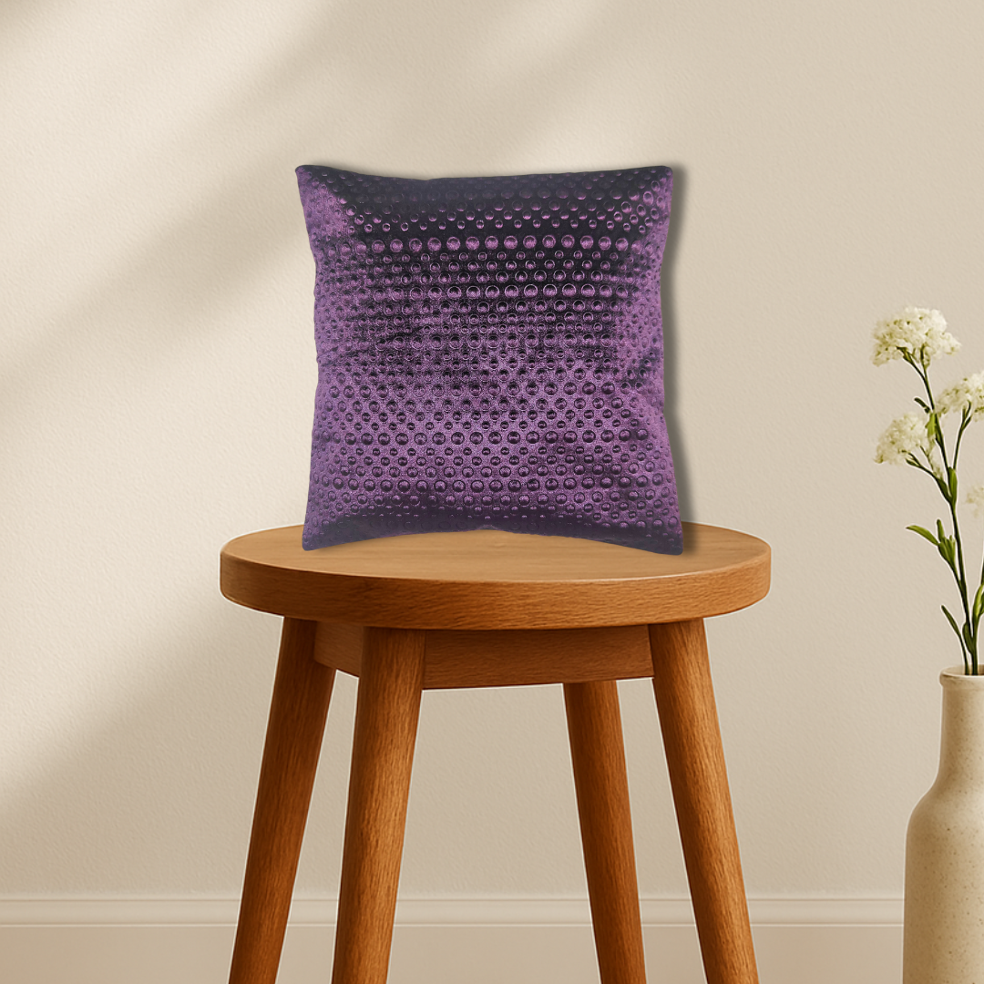 Velvet Cushion Cover set of 5 - Plum (15x15)