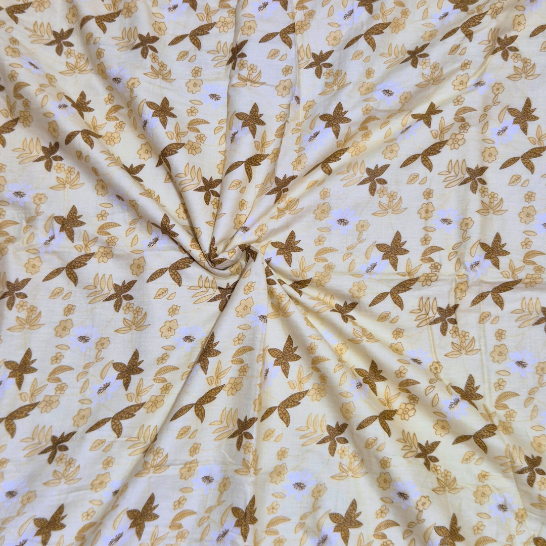 100% Cotton Reversible AC Dohar Double bed - Yellow Florals - Image 2