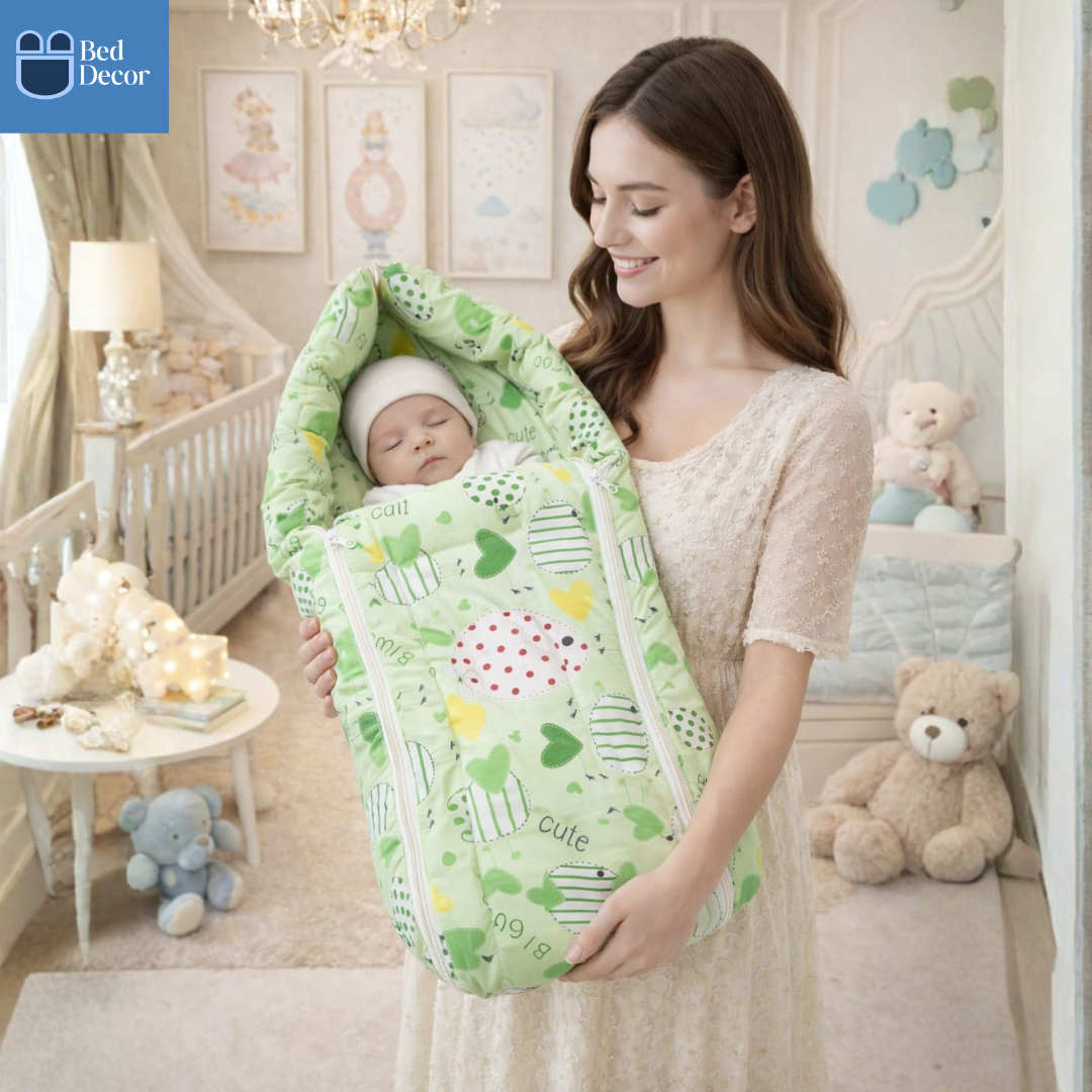Organic Cotton Baby Carrier  - Green