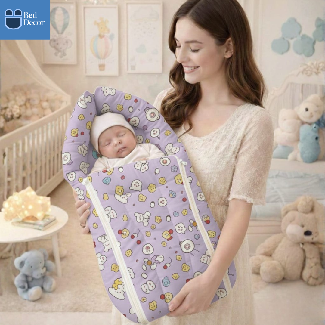 Organic Cotton Baby Carrier  - Purple