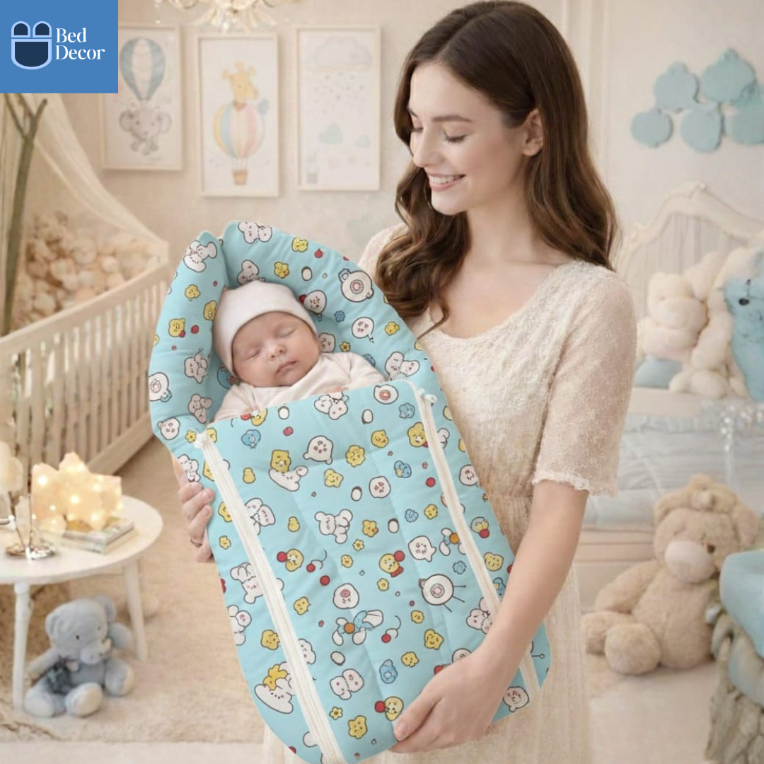 Organic Cotton Baby Carrier  - Blue