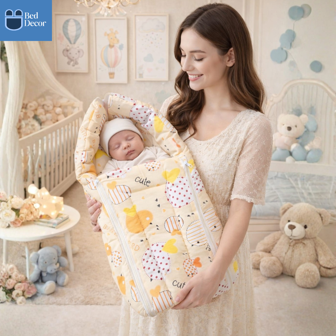 Organic Cotton Baby Carrier  - Creamy Orange