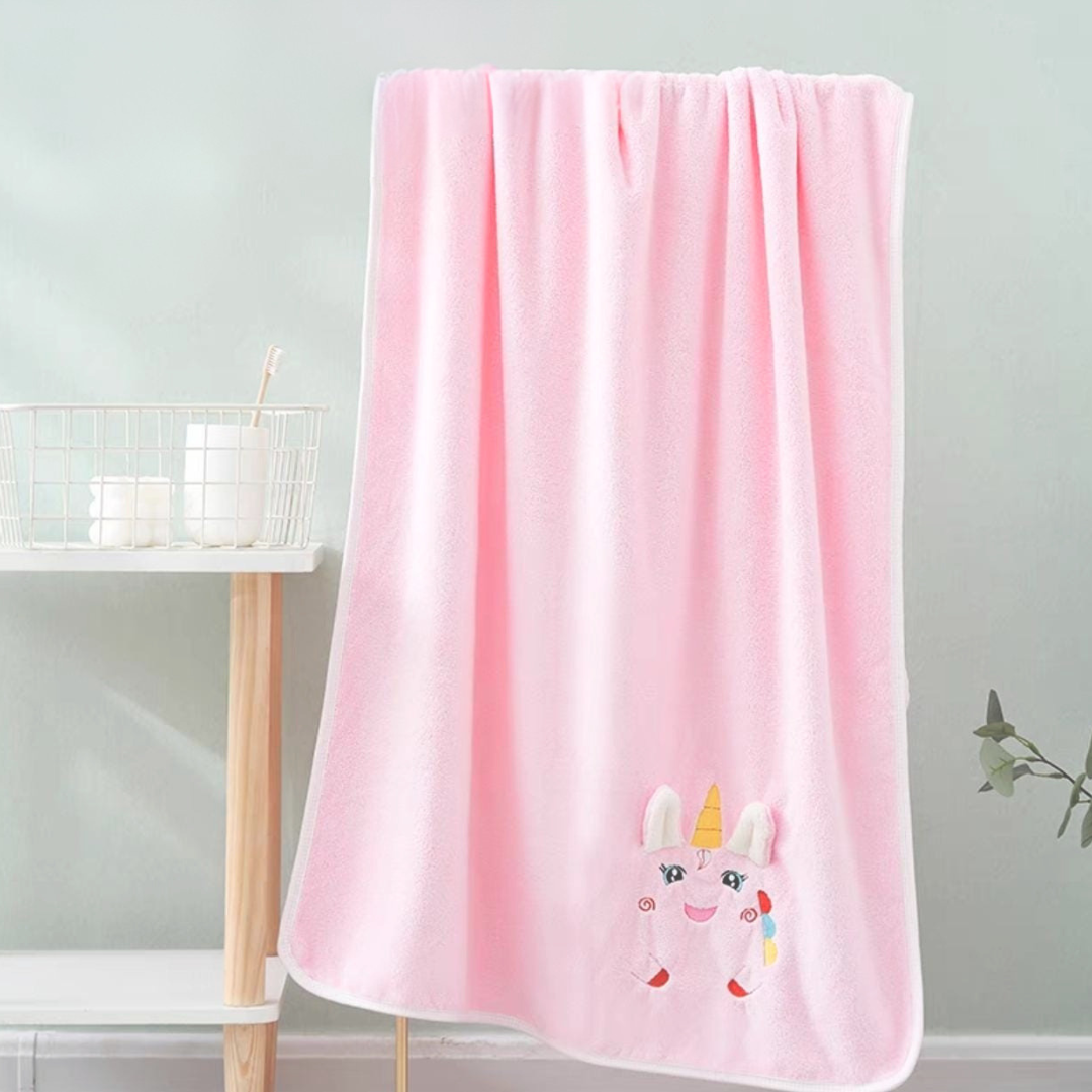 Premium Kids Bath Towel | Quick Drying - Unicorn - Image 3