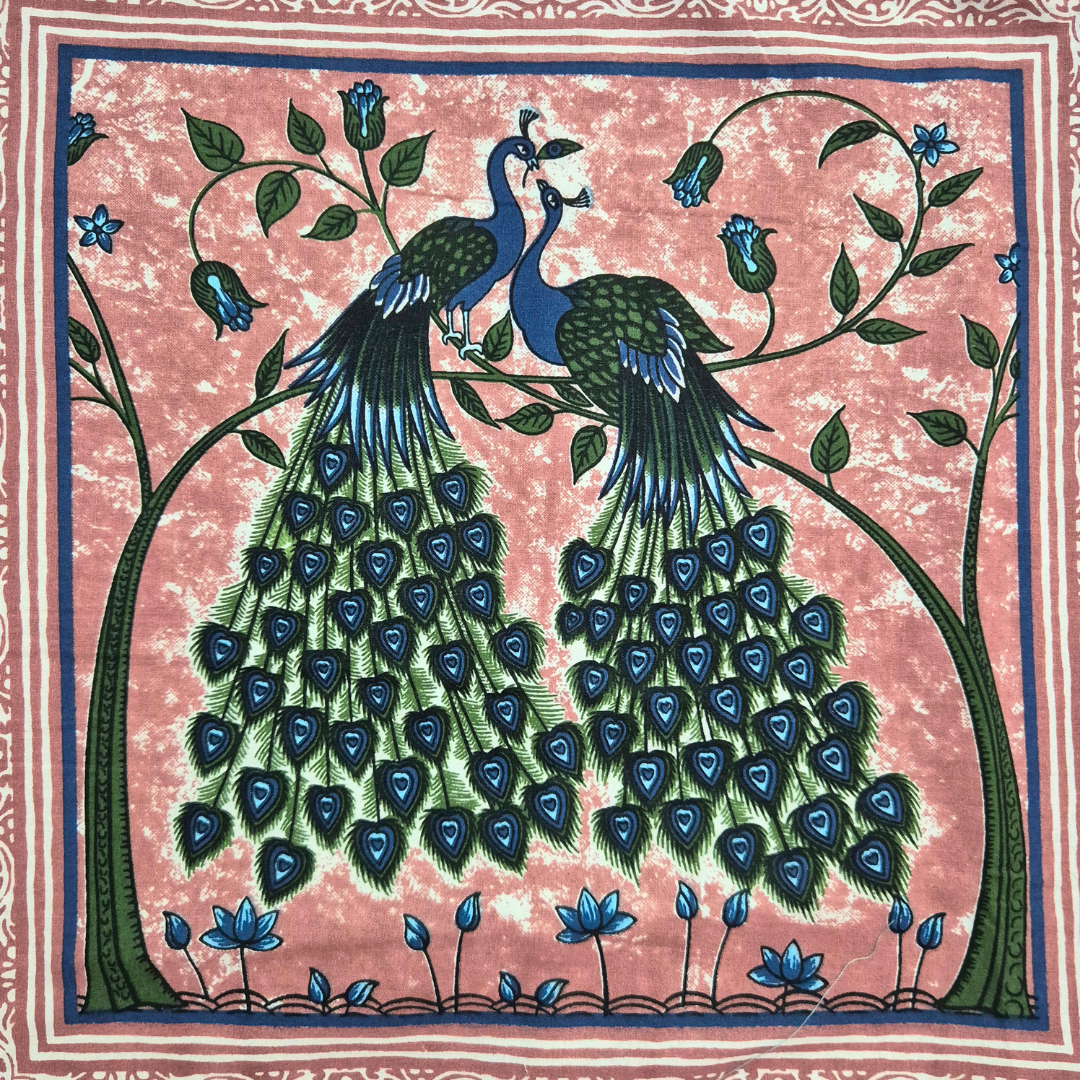 Pure Cotton Diwan Set of 6 (1+2+3) - Peacock Charm - Image 5