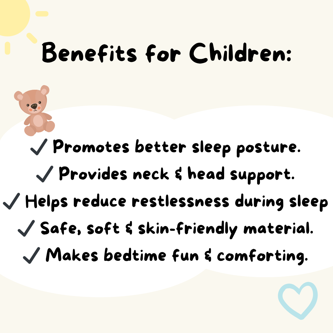 Premium Kids Fish Cut Memory Foam Pillow : Pink - Image 3