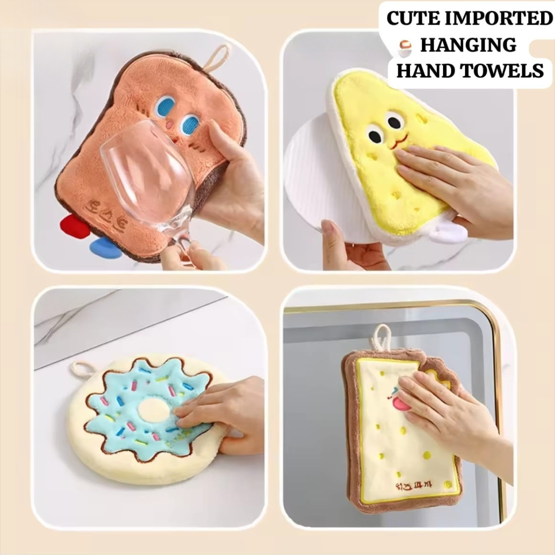 Cute Hanging Hand Towels (Set of 4) - Image 3