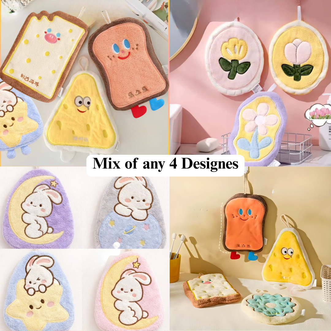 Cute Hanging Hand Towels (Set of 4) - Image 4